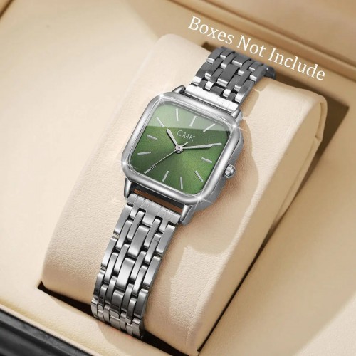 ساعات نسائية مربعة أنيقة ساعة يد كوارتز بسيطة للسيدات Reloj Mujer- 1511