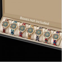 ساعات نسائية عصرية عتيقة بحزام منسوج ساعات يد كوارتز للسيدات Reloj Mujer